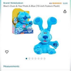 Blues Clues and You 10” animated plush